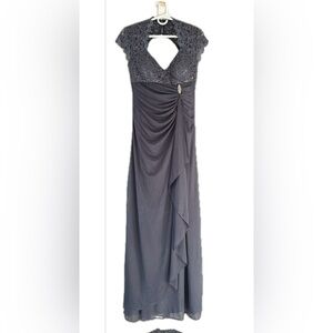 Elegant Gray Evening Gown
